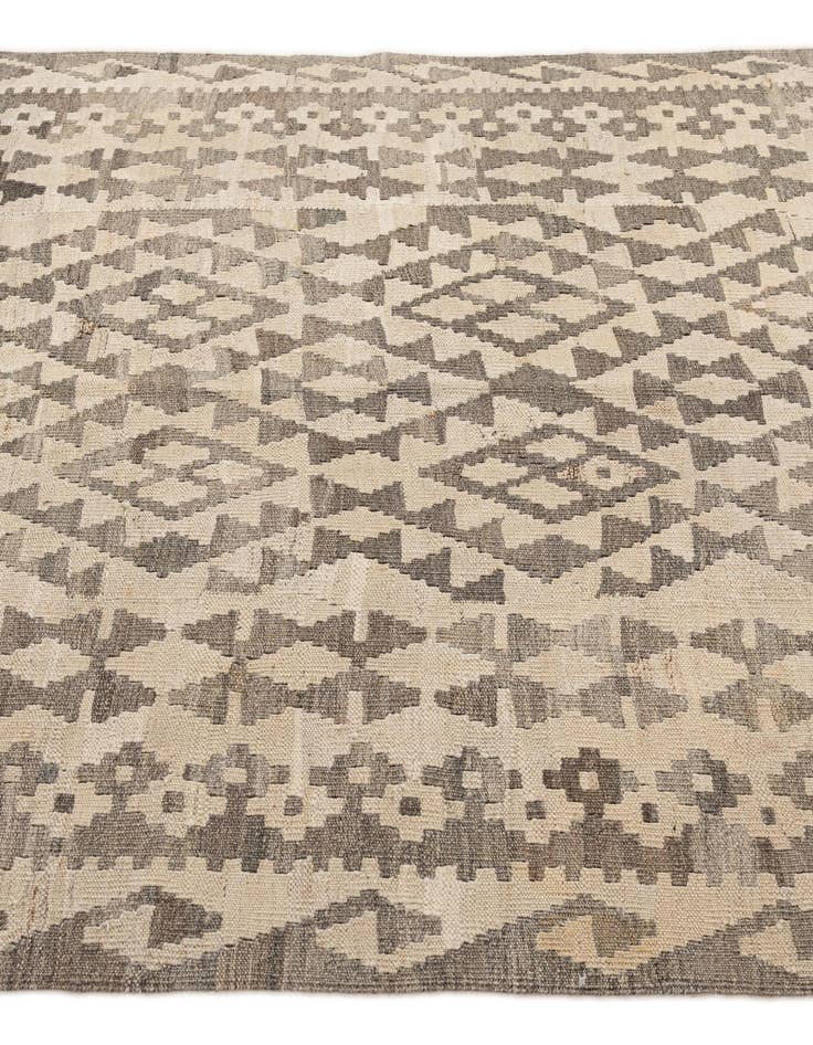 Detail image of 5' 1 x 6' 8  Hand Woven Kilim Maymana Wool Rug