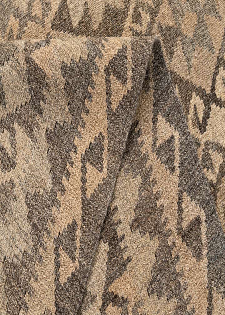 5' 3 x 7' 5 Hand Woven Kilim Maymana Wool Rug