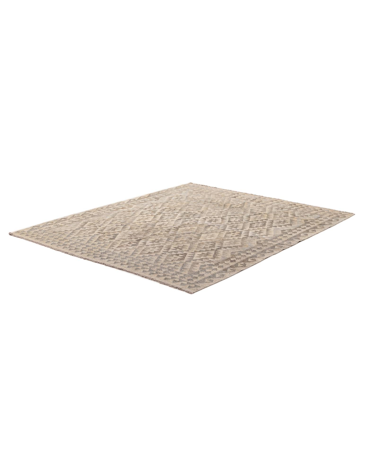 5' 9 x 7' Hand Woven Kilim Maymana Wool Rug
