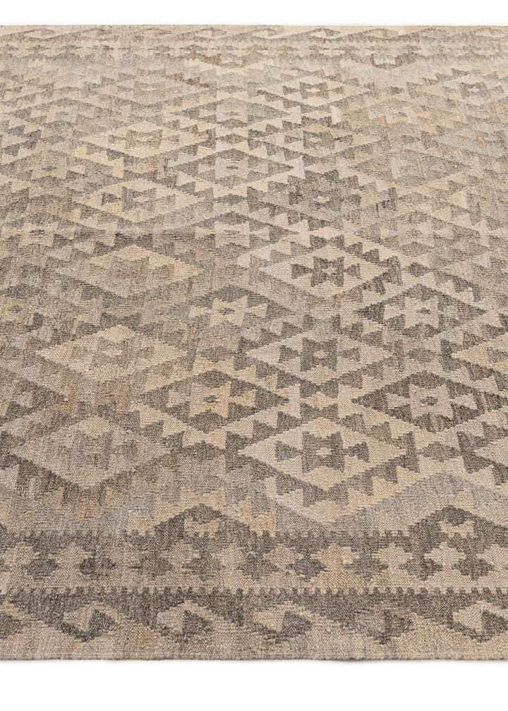 5' 9 x 7' Hand Woven Kilim Maymana Wool Rug