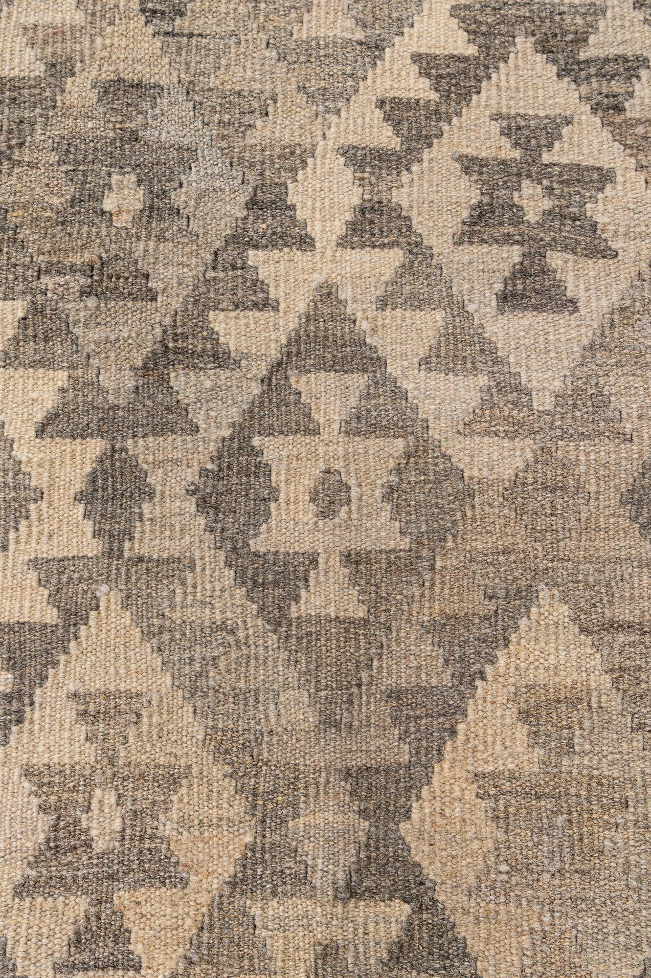 5' 9 x 7' Hand Woven Kilim Maymana Wool Rug
