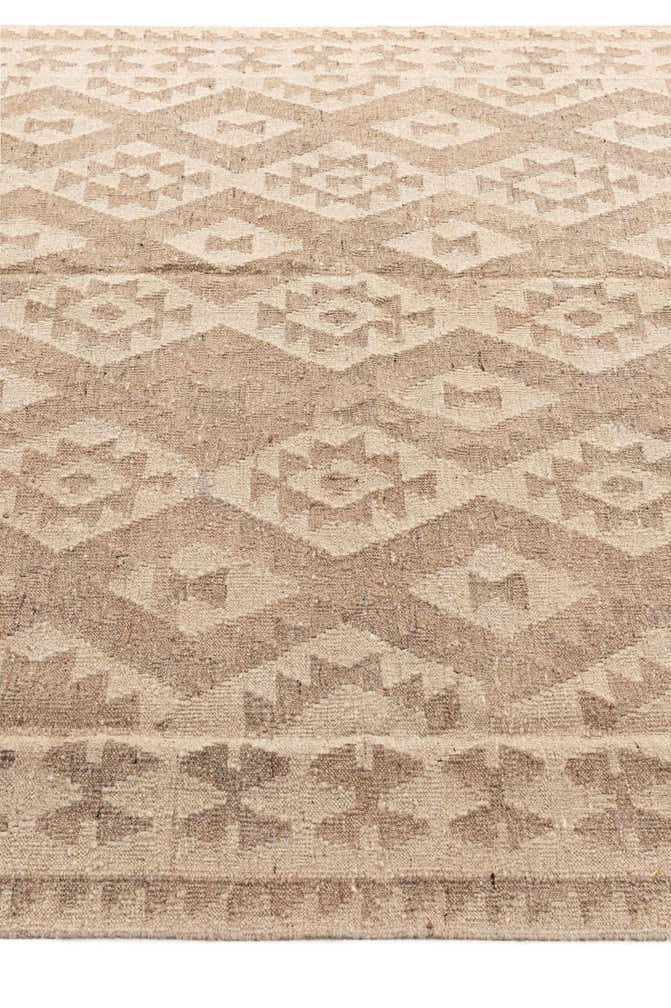 6' x 7' 10 Hand Woven Kilim Maymana Wool Rug