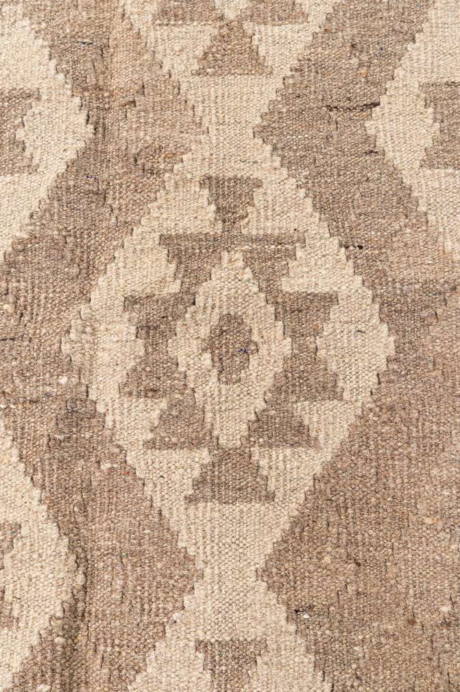 6' x 7' 10 Hand Woven Kilim Maymana Wool Rug