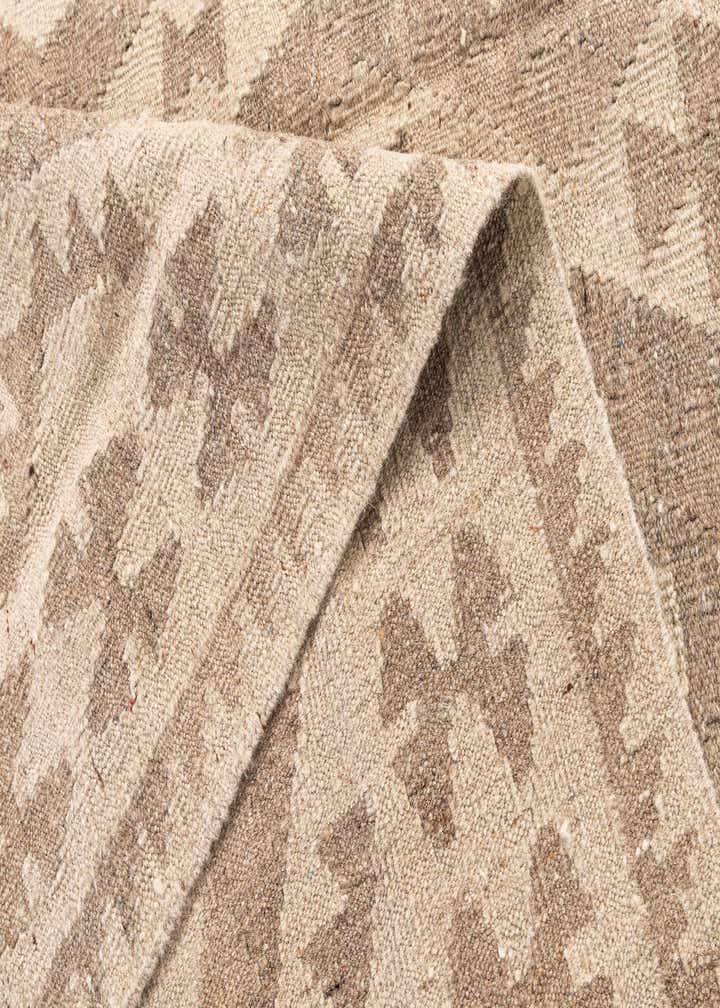 6' x 7' 10 Hand Woven Kilim Maymana Wool Rug