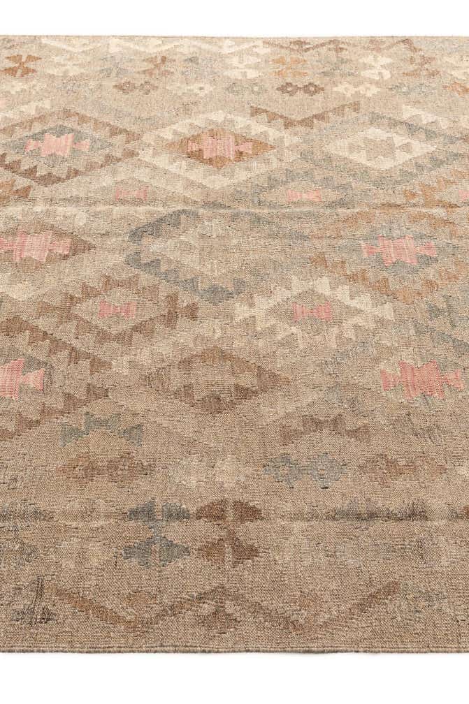 5' 10 x 7' 10 Hand Woven Kilim Maymana Wool Rug