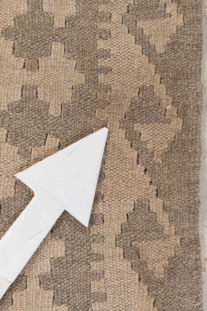 6' 2 x 9' 1 Hand Woven Kilim Maymana Wool Rug