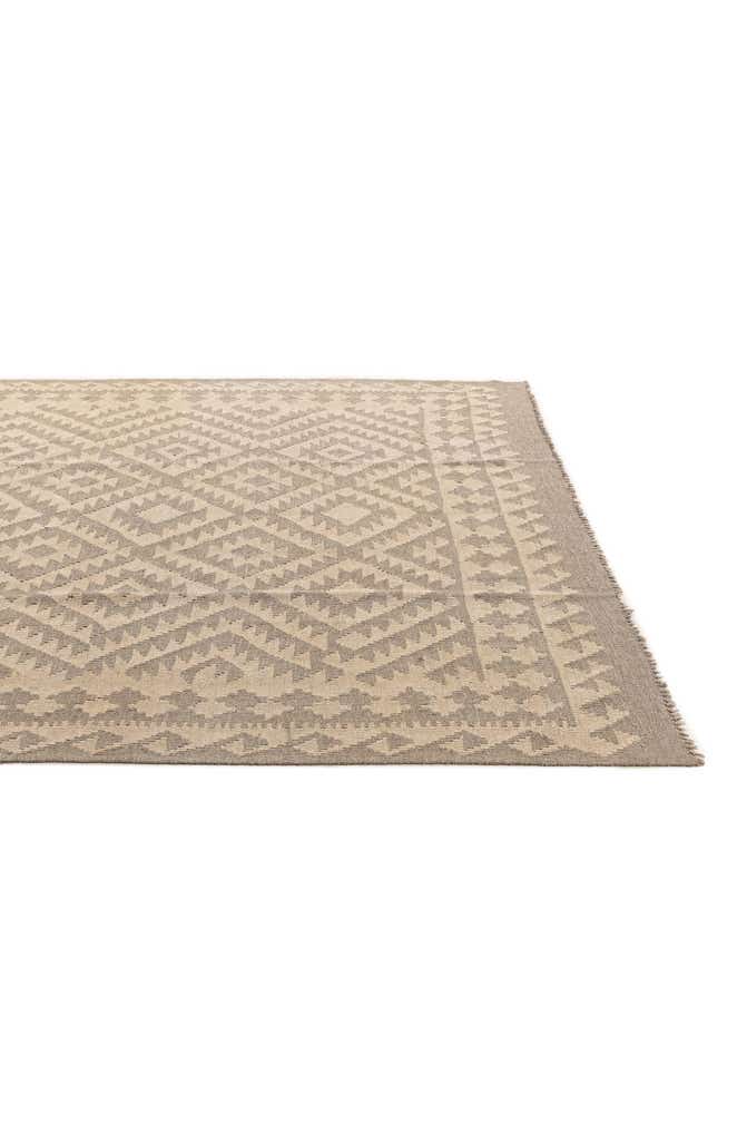 6' 2 x 9' 1 Hand Woven Kilim Maymana Wool Rug
