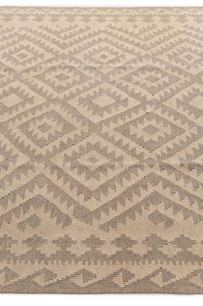 6' 2 x 9' 1 Hand Woven Kilim Maymana Wool Rug