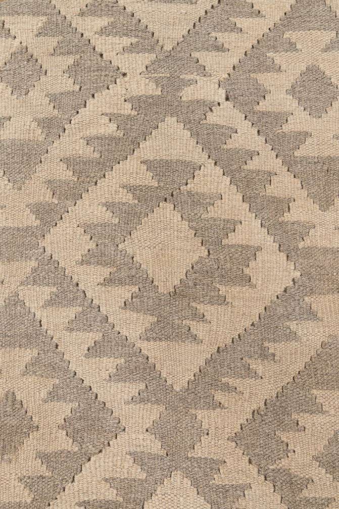 6' 2 x 9' 1 Hand Woven Kilim Maymana Wool Rug