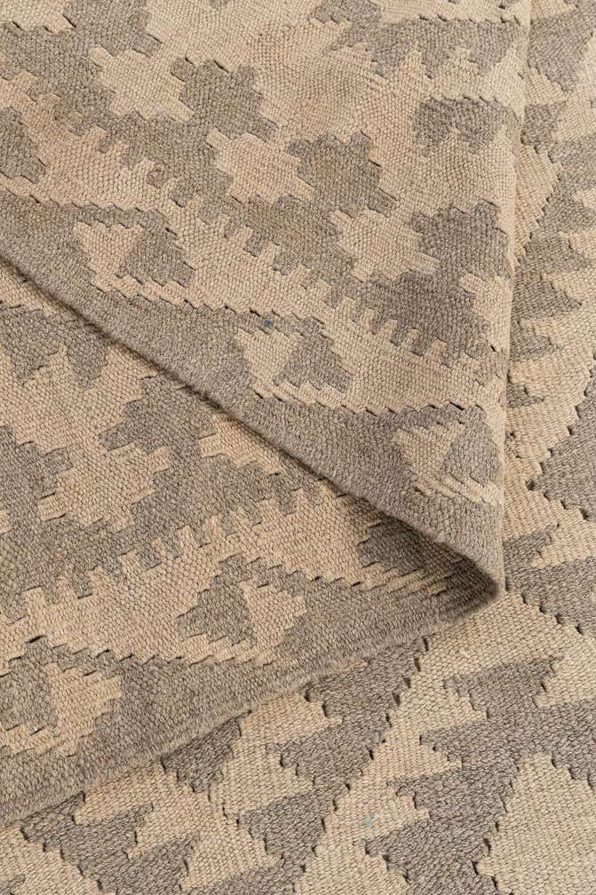 6' 2 x 9' 1 Hand Woven Kilim Maymana Wool Rug