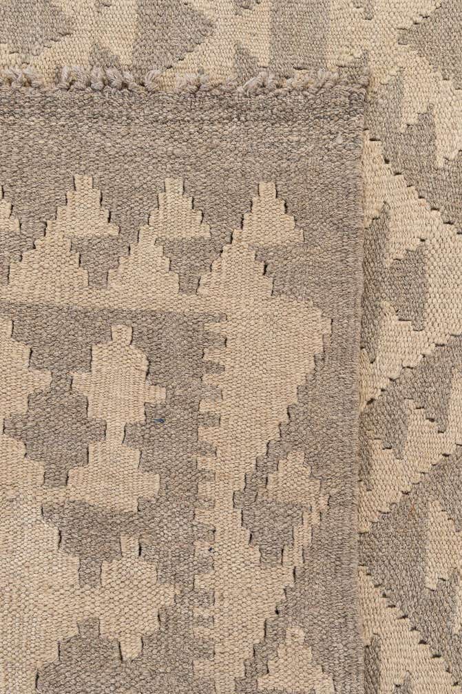 6' 2 x 9' 1 Hand Woven Kilim Maymana Wool Rug