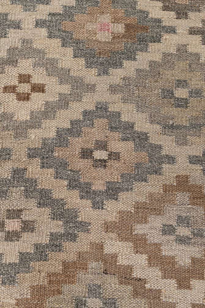 6' 3 x 9' 8 Hand Woven Kilim Maymana Wool Rug