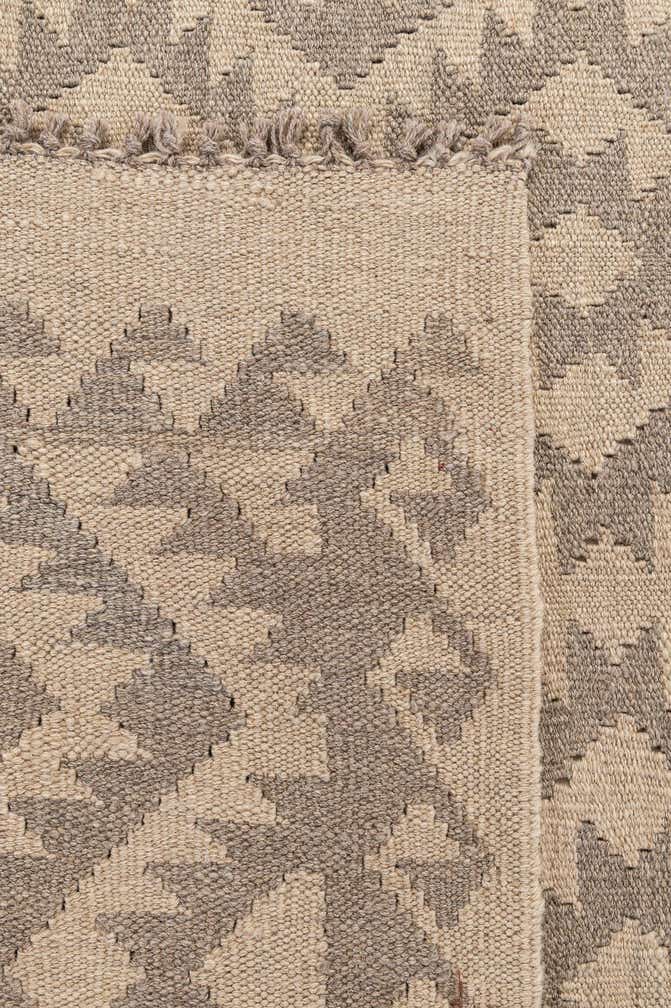 6' 3 x 9' 6 Hand Woven Kilim Maymana Wool Rug