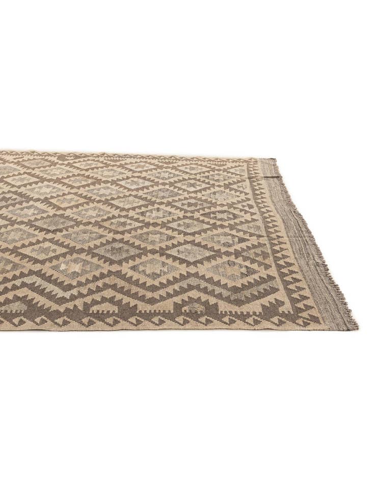 Detail image of 6' 5 x 9' 8  Hand Woven Kilim Maymana Wool Rug