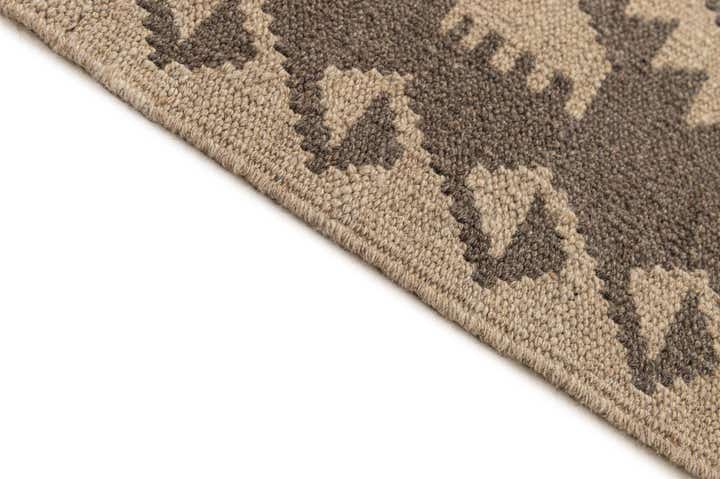 6' 5 x 9' 8 Hand Woven Kilim Maymana Wool Rug