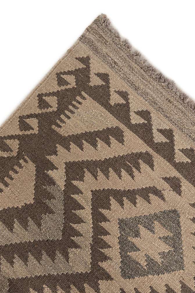 6' 5 x 9' 8 Hand Woven Kilim Maymana Wool Rug