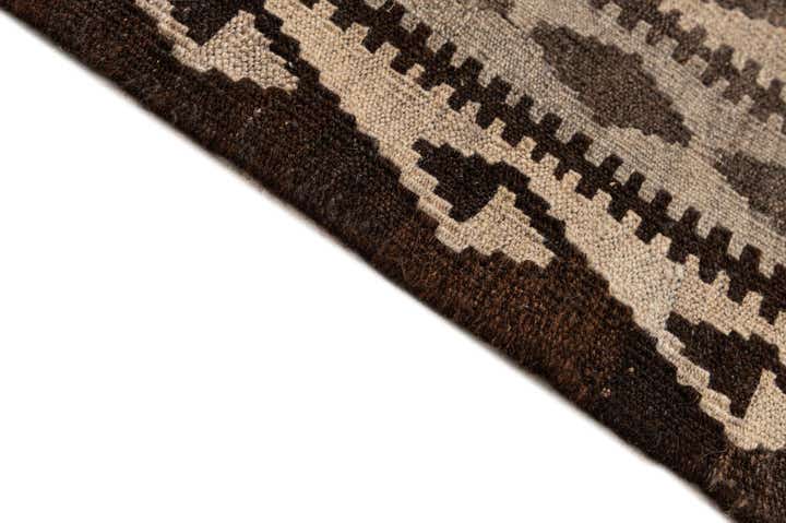 6' 3 x 9' 8 Hand Woven Kilim Maymana Wool Rug