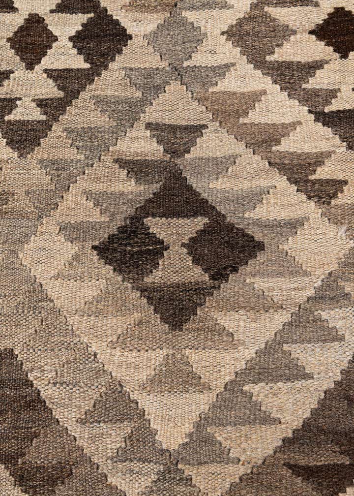 6' 3 x 9' 8 Hand Woven Kilim Maymana Wool Rug