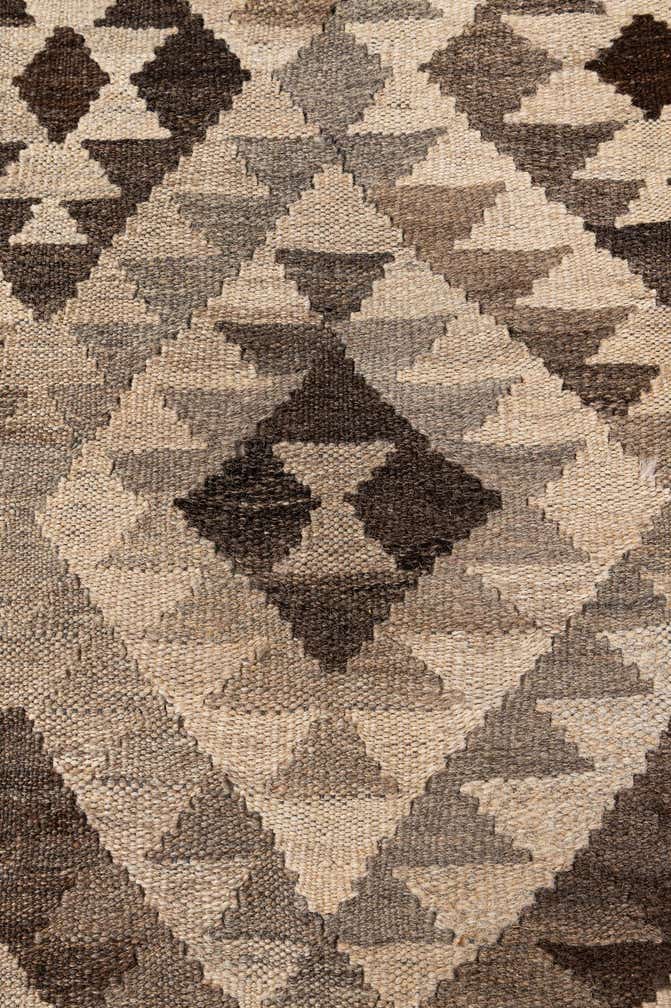 6' 3 x 9' 8 Hand Woven Kilim Maymana Wool Rug