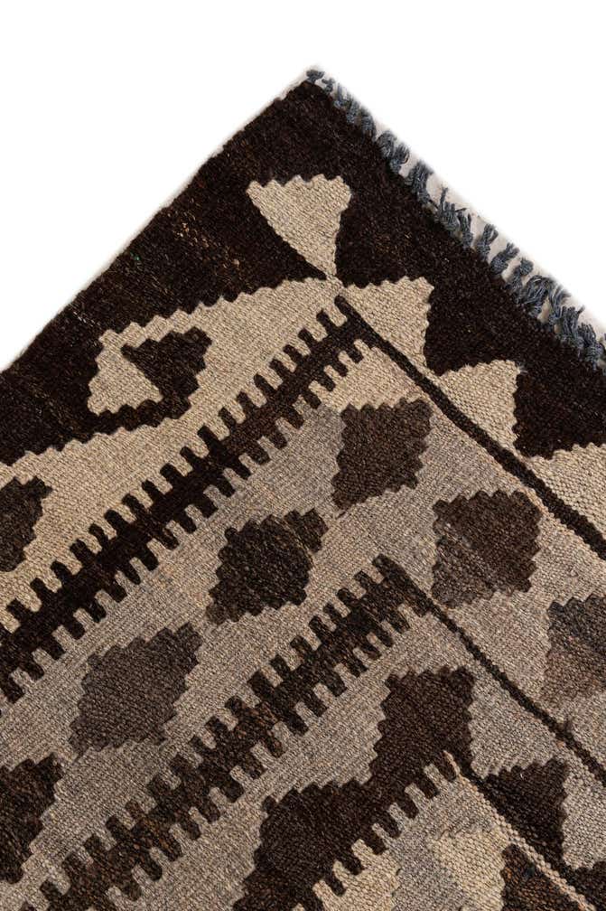 6' 3 x 9' 8 Hand Woven Kilim Maymana Wool Rug