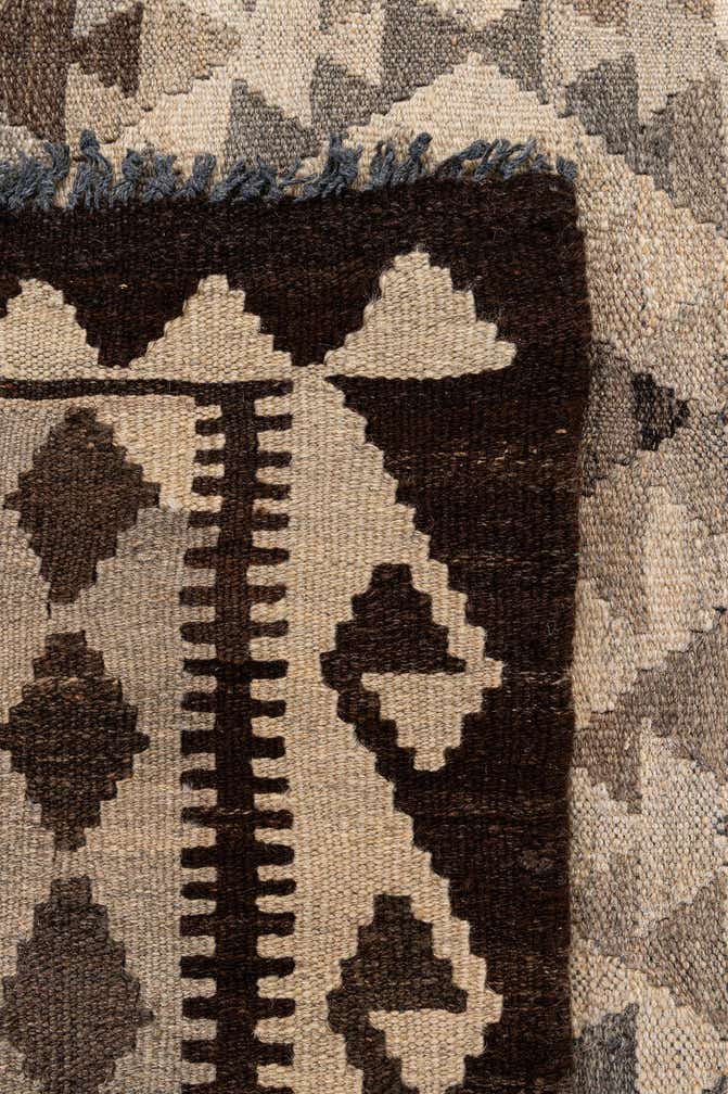 6' 3 x 9' 8 Hand Woven Kilim Maymana Wool Rug