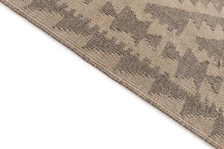 6' 8 x 9' 9 Hand Woven Kilim Maymana Wool Rug