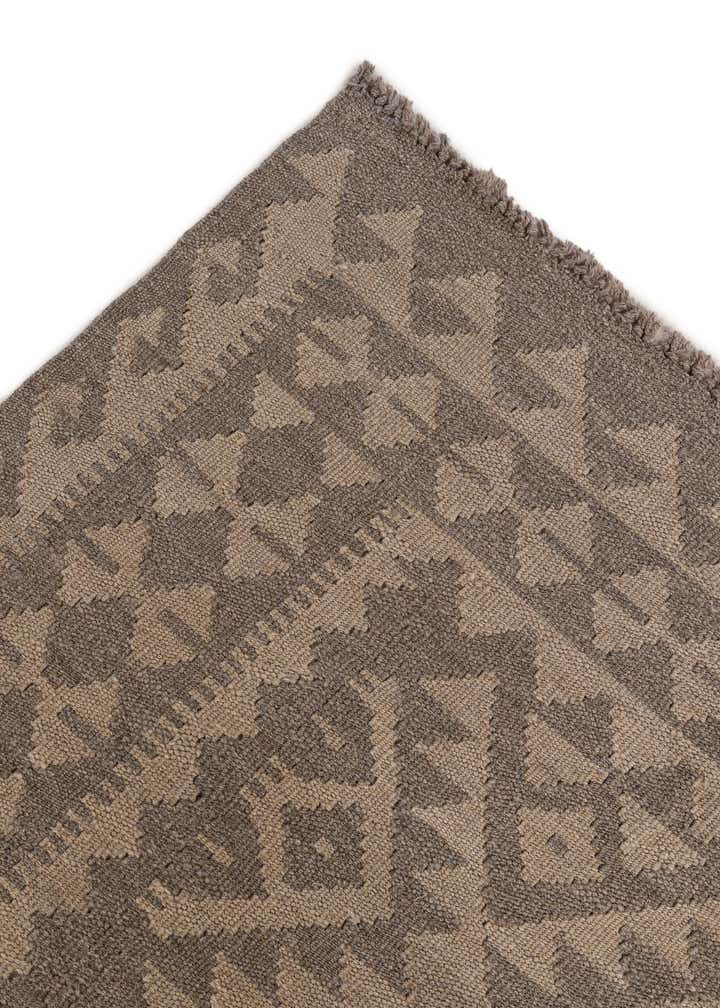 6' 8 x 9' 7 Hand Woven Kilim Maymana Wool Rug