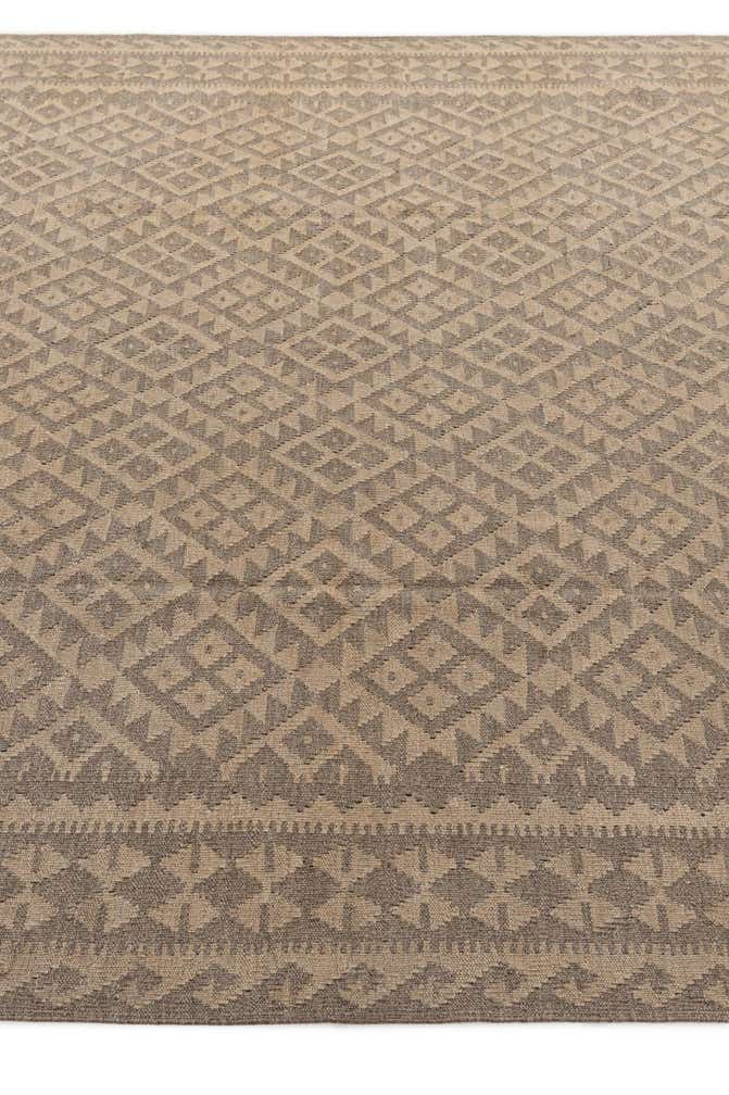 6' 8 x 9' 7 Hand Woven Kilim Maymana Wool Rug