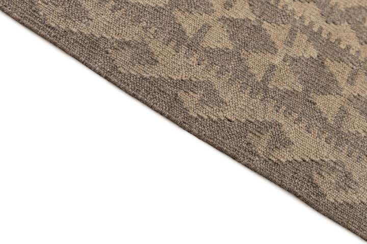 6' 8 x 9' 7 Hand Woven Kilim Maymana Wool Rug