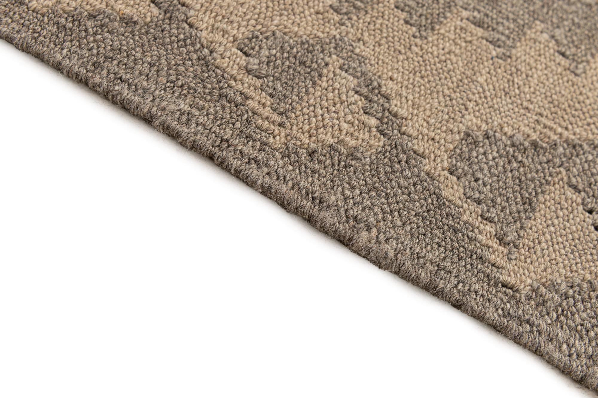 6' 6 x 9' 9 Hand Woven Kilim Maymana Wool Rug