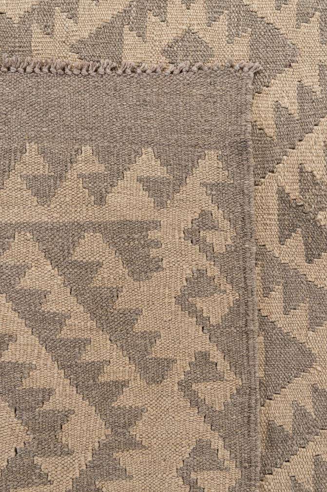 6' 6 x 9' 9 Hand Woven Kilim Maymana Wool Rug