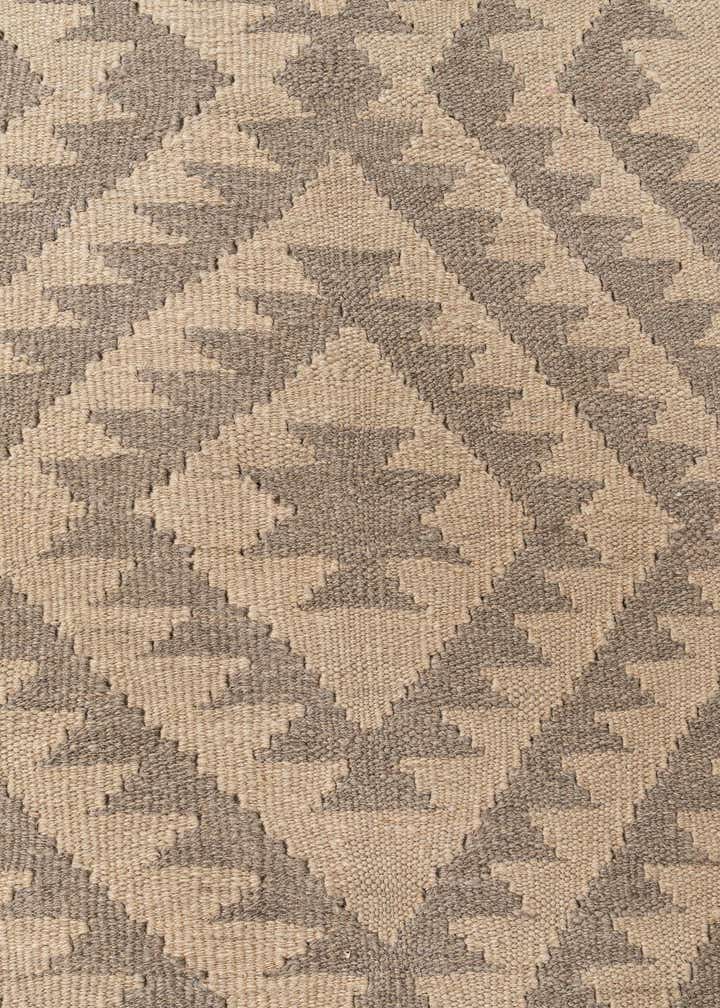 6' 8 x 9' 8 Hand Woven Kilim Maymana Wool Rug