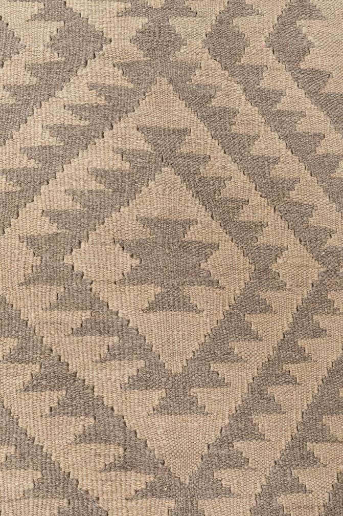 6' 8 x 9' 8 Hand Woven Kilim Maymana Wool Rug