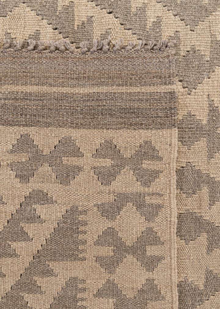 6' 8 x 9' 8 Hand Woven Kilim Maymana Wool Rug