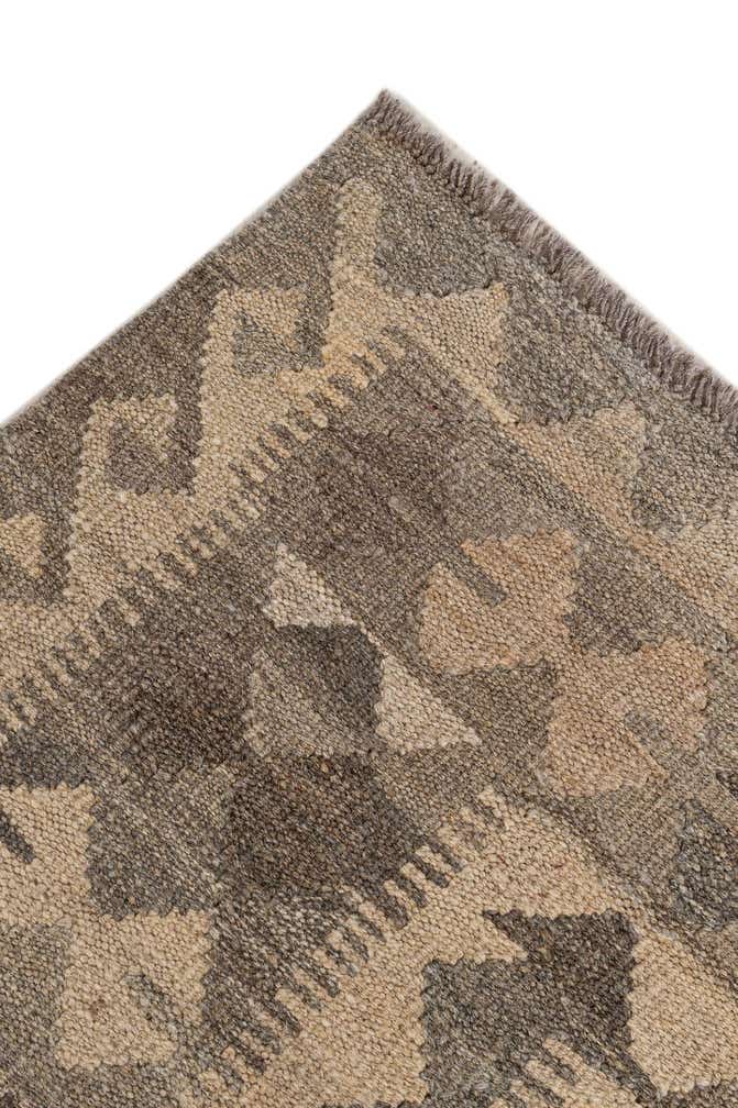 6' 9 x 9' 10 Hand Woven Kilim Maymana Wool Rug