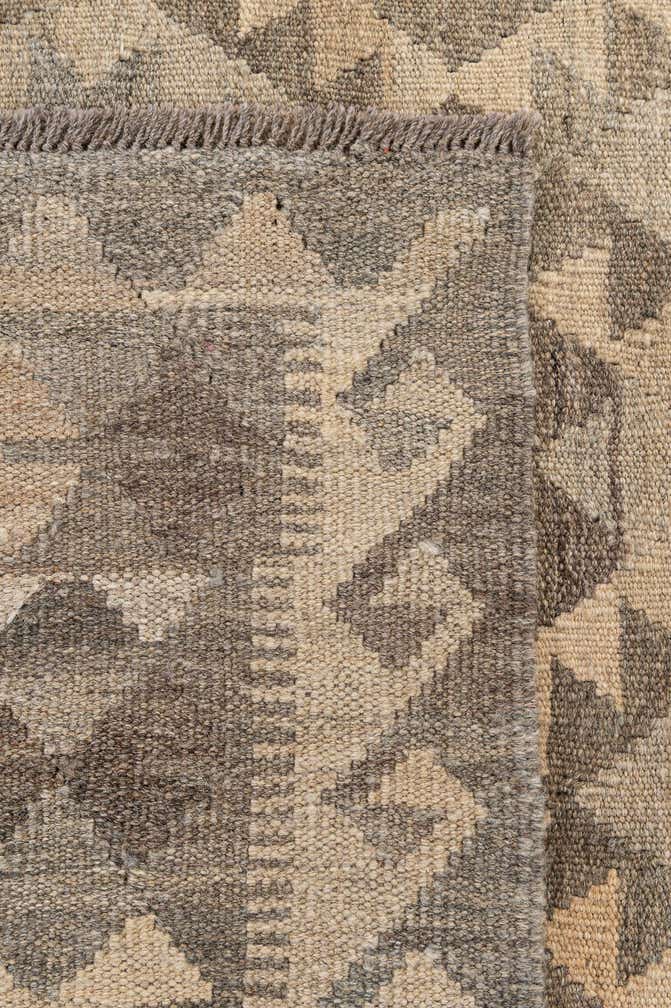 6' 9 x 9' 10 Hand Woven Kilim Maymana Wool Rug