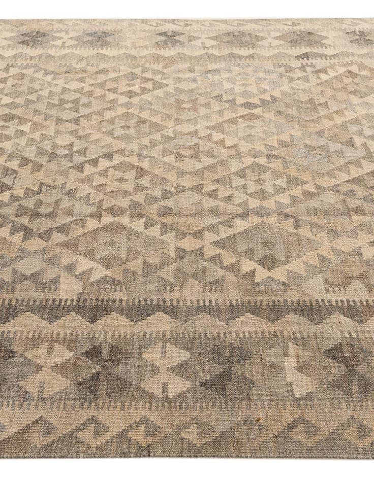 Detail image of 6' 9 x 9' 10  Hand Woven Kilim Maymana Wool Rug