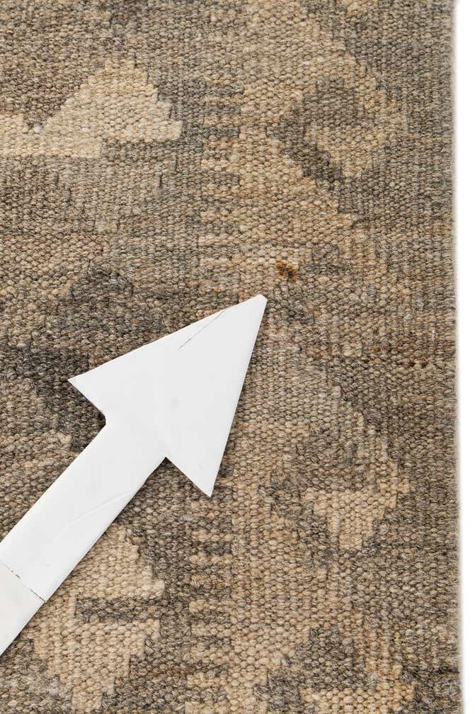 6' 9 x 9' 10 Hand Woven Kilim Maymana Wool Rug