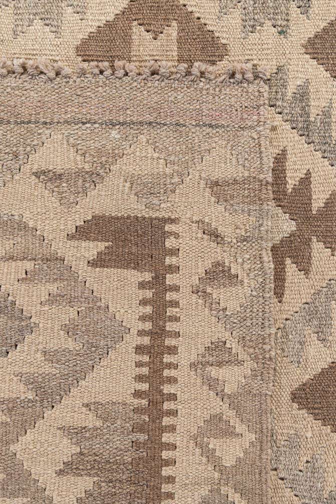 6' 5 x 9' 10 Hand Woven Kilim Maymana Wool Rug