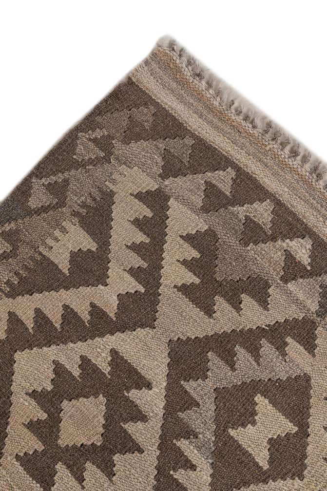 6' 6 x 10' Hand Woven Kilim Maymana Wool Rug