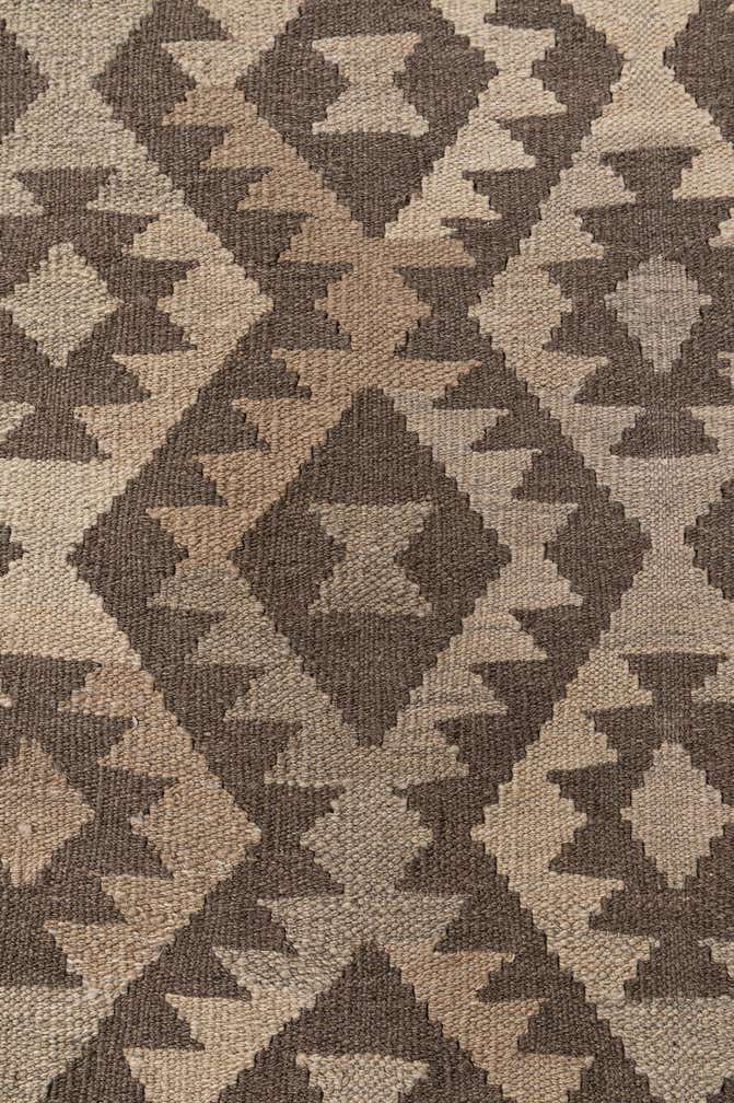 6' 6 x 10' Hand Woven Kilim Maymana Wool Rug