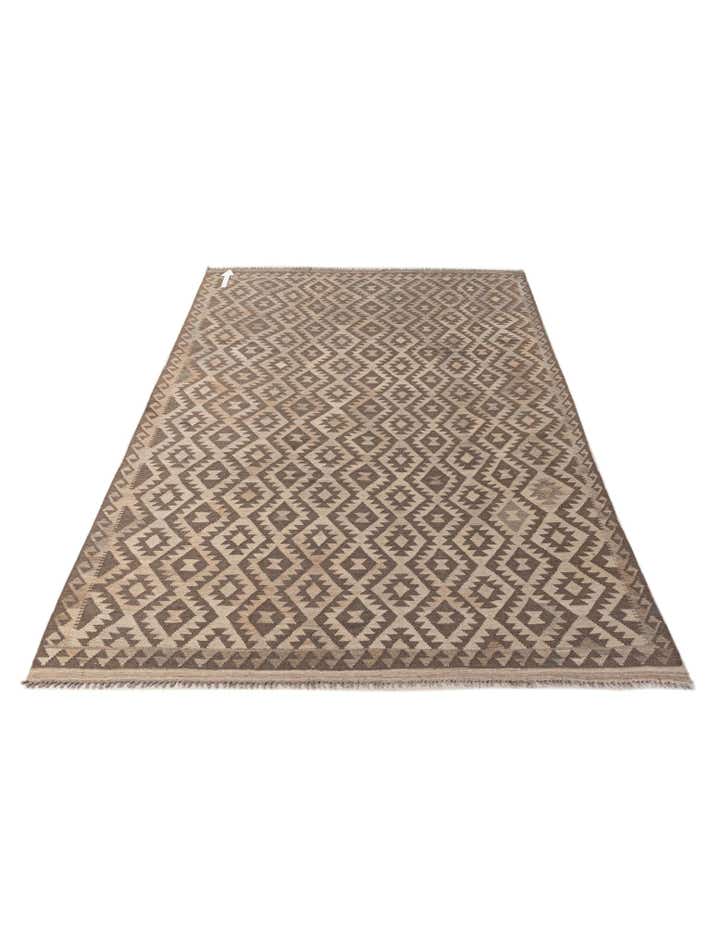 6' 6 x 10' Hand Woven Kilim Maymana Wool Rug