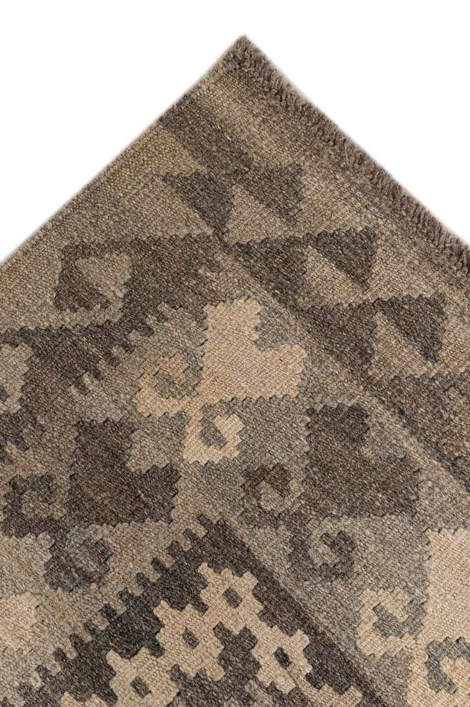 6' 10 x 9' 7 Hand Woven Kilim Maymana Wool Rug