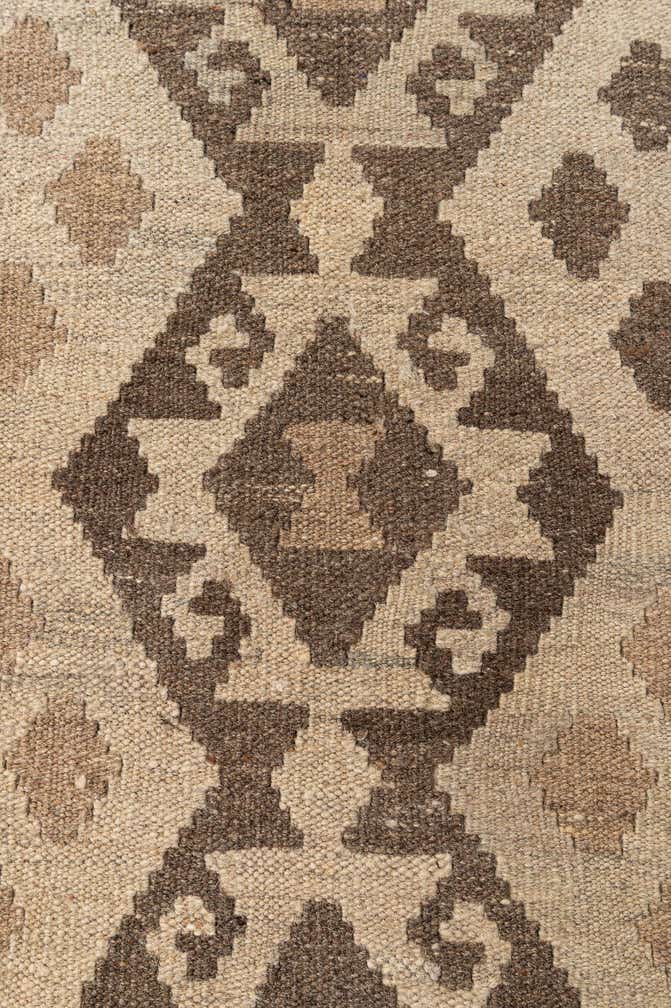 6' 10 x 9' 9 Hand Woven Kilim Maymana Wool Rug