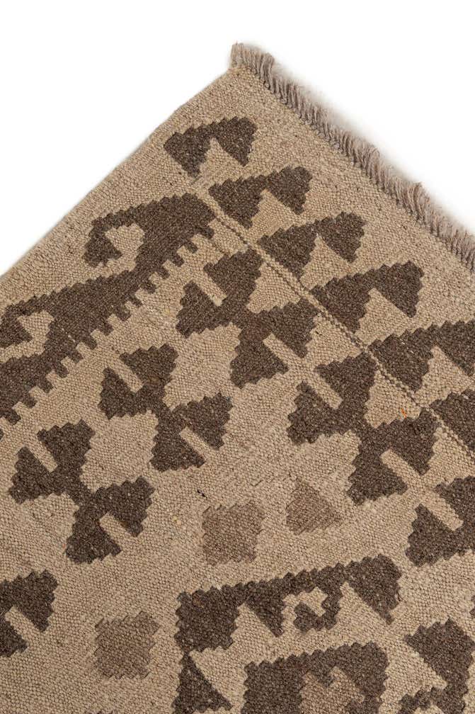 6' 10 x 9' 9 Hand Woven Kilim Maymana Wool Rug