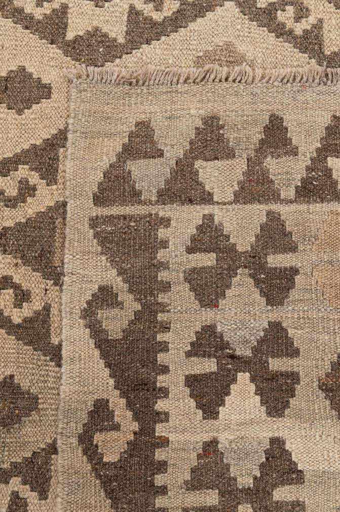 6' 10 x 9' 9 Hand Woven Kilim Maymana Wool Rug