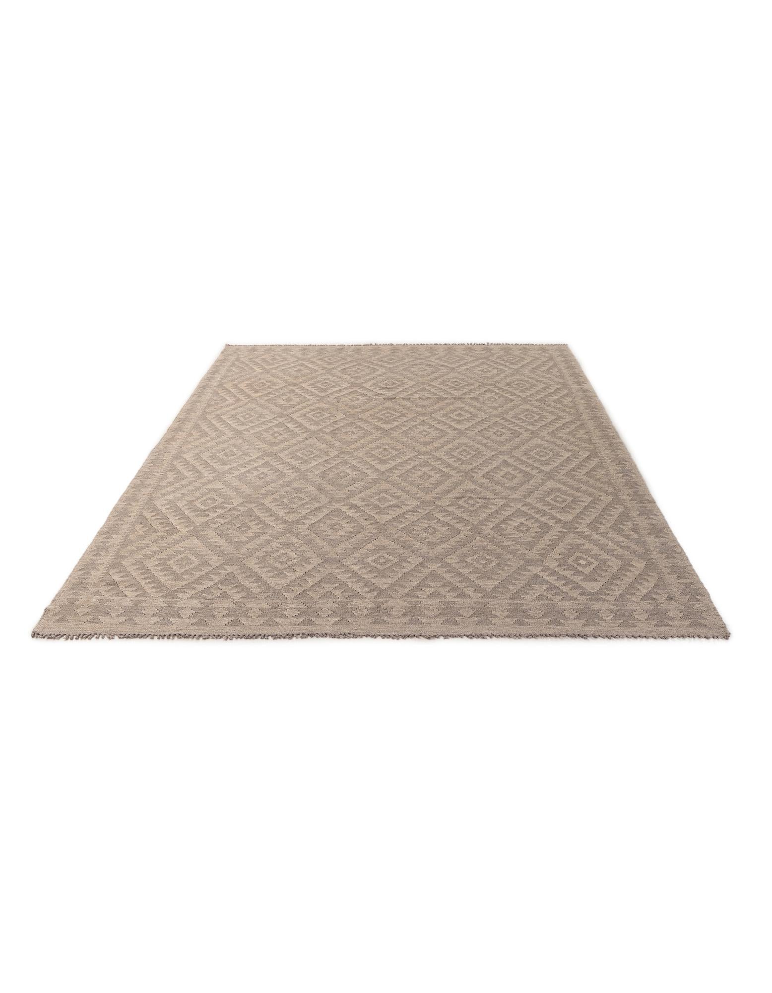 6' 11 x 9' 10 Hand Woven Kilim Maymana Wool Rug