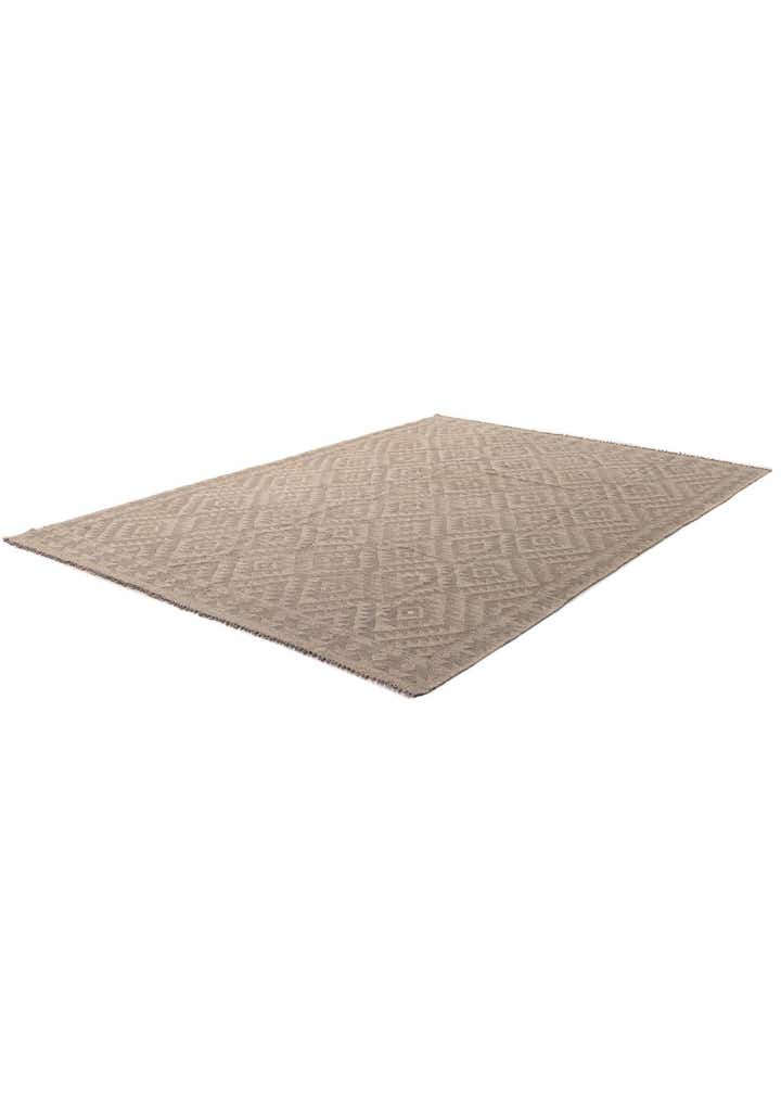 6' 11 x 9' 10 Hand Woven Kilim Maymana Wool Rug