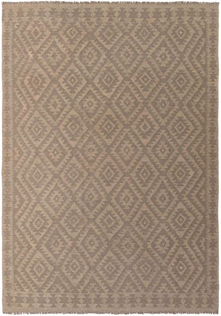 6' 11 x 9' 10 Hand Woven Kilim Maymana Wool Rug