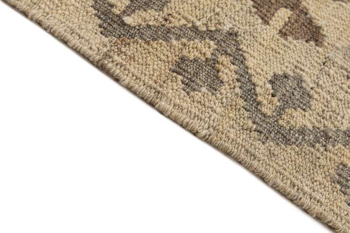 6' 10 x 9' 11 Hand Woven Kilim Maymana Wool Rug